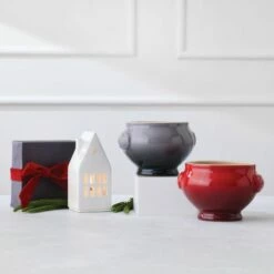 Le Creuset Flint Stoneware Lion Head Soup Bowl -HARTS OF STUR Sales 91016411444 Le Creuset Flint Stoneware Lion Head Soup Bowl 1