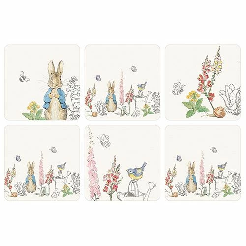 Peter Rabbit Original Set Of 6 Coasters 3 Peter Rabbit Original Set Of 6 Coasters