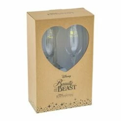 Disney Belle Wedding Toasting Glass 6 Disney Belle Wedding Toasting Glass -HARTS OF STUR Sales A29335 Disney Belle Wedding Toasting Glass 1