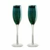 Artland Peacock Set Of 2 Champagne Flutes 1 Artland Peacock Set Of 2 Champagne Flutes -HARTS OF STUR Sales ART51184PK02 Artland Set of 2 Peacock Flutes