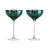 Artland Peacock Set Of 2 Champagne Saucers -HARTS OF STUR Sales ART51186PK02 Artland Set of 2 Peacock Champagne Saucers
