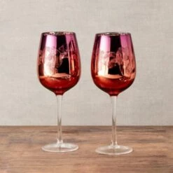 Artland Set Of 2 Bloom Wine Glasses -HARTS OF STUR Sales ART52132ST2 Artland Set of 2 Bloom Wine Glasses 2