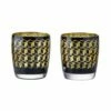 Artland Set Of 2 Cubic Double Old Fashion Tumblers -HARTS OF STUR Sales ART52153ST2 Artland Set of 2 Cubic DOF Tumblers
