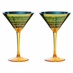 Artland Fiesta Set Of 2 Cocktail Glasses