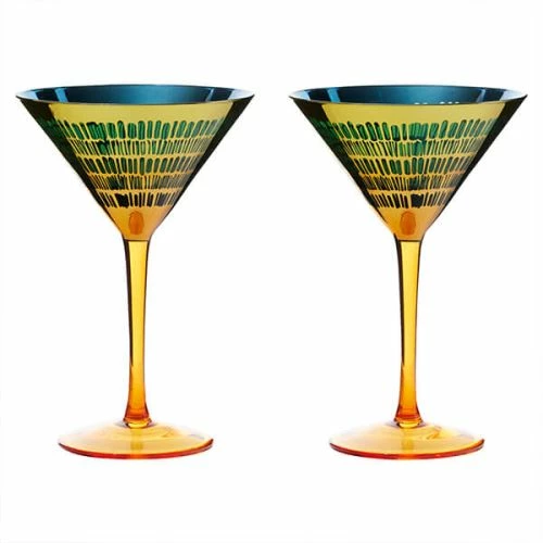 Artland Fiesta Set Of 2 Cocktail Glasses 3 Artland Fiesta Set Of 2 Cocktail Glasses