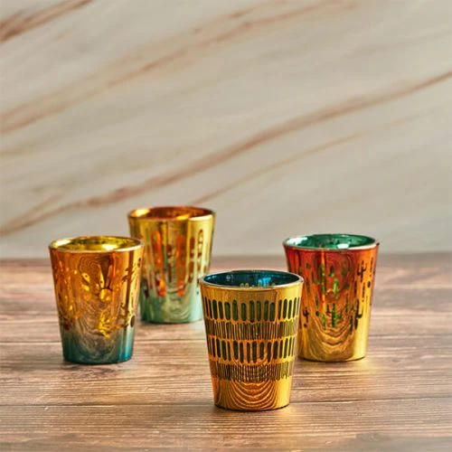 Artland Fiesta Set Of 4 Shot Glasses 6 Artland Fiesta Set Of 4 Shot Glasses - Image 4