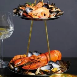 Artesa Two Tier Serving Stand -HARTS OF STUR Sales ARTBLU2TCS Artesa Two Tier Serving Stand 3