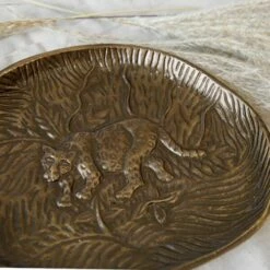 Artesa Embossed Serving Dish With Leopard Design -HARTS OF STUR Sales ARTSERVLEOP Artesa Embossed Serving Dish with Leopard Design 3