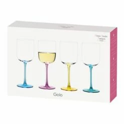 Anton Studios Gala Set Of 4 Wine Glasses -HARTS OF STUR Sales ASD10098 Anton Studios Set of 4 Gala Wine Glasses 3