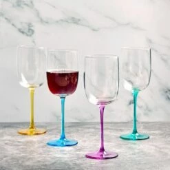 Anton Studios Gala Set Of 4 Wine Glasses -HARTS OF STUR Sales ASD10098 Anton Studios Set of 4 Gala Wine Glasses 4