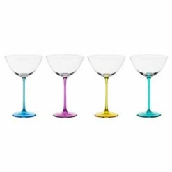 Anton Studios Gala Set Of 4 Cocktail Glasses