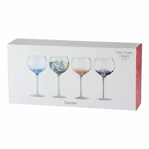 Anton Studios Set Of 4 Speckle Gin Glasses 4 Anton Studios Set Of 4 Speckle Gin Glasses - Image 2