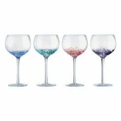 Anton Studios Set Of 4 Speckle Gin Glasses