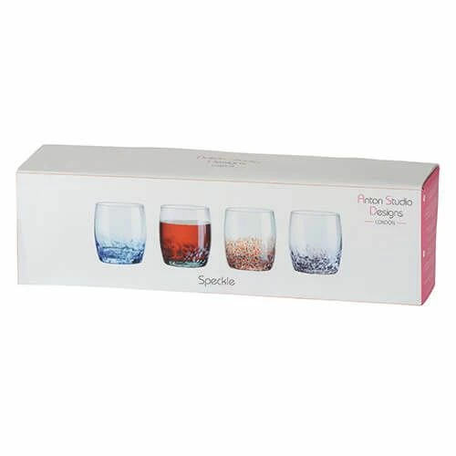 Anton Studios Set Of 4 Speckle DOF Tumblers 4 Anton Studios Set Of 4 Speckle DOF Tumblers - Image 2