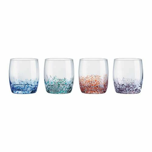 Anton Studios Set Of 4 Speckle DOF Tumblers 3 Anton Studios Set Of 4 Speckle DOF Tumblers