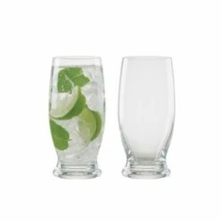 Anton Studios Design Manhattan Set Of 2 Long Drink Glasses