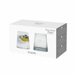 Anton Studio Designs Empire DOF Tumblers Set Of 2 -HARTS OF STUR Sales ASD10348 Anton Studio Designs Set of 2 Empire DOF Tumblers 2