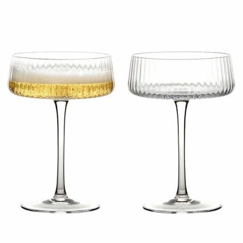 Anton Studios Empire Set Of 2 Champagne Saucers 4 Anton Studios Empire Set Of 2 Champagne Saucers - Image 2
