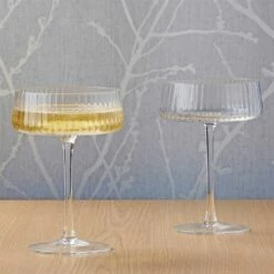 Anton Studios Empire Set Of 2 Champagne Saucers 7 Anton Studios Empire Set Of 2 Champagne Saucers -HARTS OF STUR Sales ASD10349 Anton Studios Set of 2 Empire Champagne Saucers 2