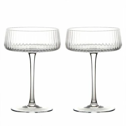 Anton Studios Empire Set Of 2 Champagne Saucers 3 Anton Studios Empire Set Of 2 Champagne Saucers