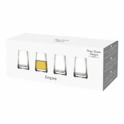 Anton Studio Designs Empire Shot Glasses Set Of 4 -HARTS OF STUR Sales ASD10353 Anton Studios Set of 4 Empire Shot Glasses 2