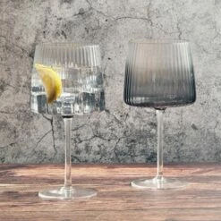 Anton Studios Empire Set Of 2 Gin Glasses Smoke -HARTS OF STUR Sales ASD10372 Anton Studios Set of 2 Empire Gin Glasses Smoke 4
