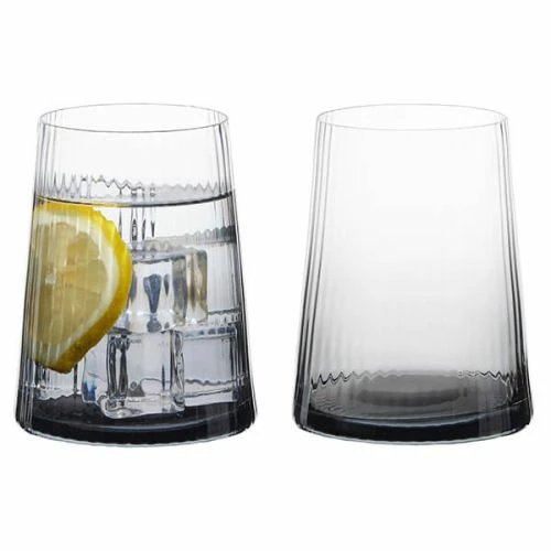 Anton Studios Empire Set Of 2 DOF Tumblers Smoke 4 Anton Studios Empire Set Of 2 DOF Tumblers Smoke - Image 2