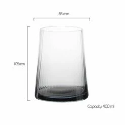 Anton Studios Empire Set Of 2 DOF Tumblers Smoke 9 Anton Studios Empire Set Of 2 DOF Tumblers Smoke -HARTS OF STUR Sales ASD10374 Anton Studios Set of 2 Empire DOF Tumblers Smoke 2