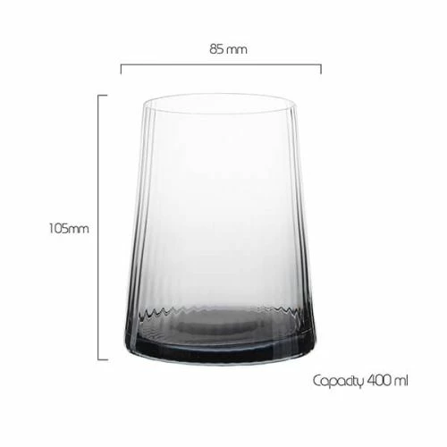 Anton Studios Empire Set Of 2 DOF Tumblers Smoke 5 Anton Studios Empire Set Of 2 DOF Tumblers Smoke - Image 3