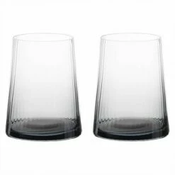 Anton Studios Empire Set Of 2 DOF Tumblers Smoke