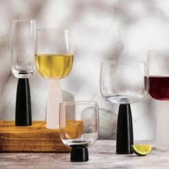 Anton Studios Oslo Set Of 2 Wine Glasses Frost -HARTS OF STUR Sales ASD10391 Anton Studios Set of 2 Oslo Wine Glasses Frost 5