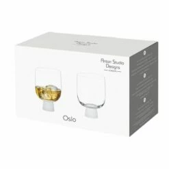 Anton Studios Oslo Set Of 2 DOF Tumblers Frost -HARTS OF STUR Sales ASD10393 Anton Studios Set of 2 Oslo DOF Tumblers Frost 3