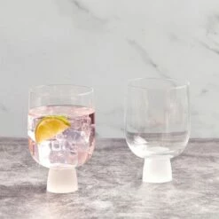 Anton Studios Oslo Set Of 2 DOF Tumblers Frost -HARTS OF STUR Sales ASD10393 Anton Studios Set of 2 Oslo DOF Tumblers Frost 4
