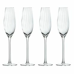 Artisan Street Ripple Champagne Glasses Set Of 4