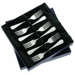 Arthur Price Of England Baguette Sovereign Stainless Steel Set Of 6 Fruit Forks