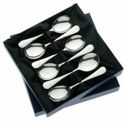 Arthur Price Of England Baguette Sovereign Stainless Steel Set Of 6 Fruit Spoons
