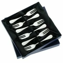 Arthur Price Of England Baguette Sovereign Stainless Steel Set Of 6 Pastry Forks