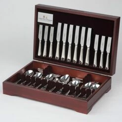 Arthur Price Of England Bead Sovereign Silver Plate 100 Piece Canteen FREE Twelve Tea Spoons