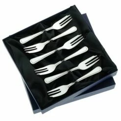Arthur Price Of England Bead Sovereign Stainless Steel Set Of 6 Pastry Forks