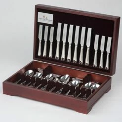 Arthur Price Of England Britannia Sovereign Silver Plate 124 Piece Canteen FREE Twelve Tea Spoons