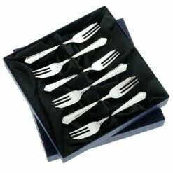 Arthur Price Of England Dubarry Sovereign Silver Plate Set Of 6 Pastry Forks
