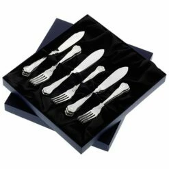 Arthur Price Kings Sovereign Stainless Steel Set Of 6 Pairs Of Fish Eaters
