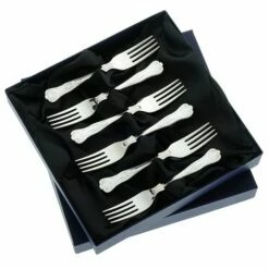 Arthur Price Kings Sovereign Stainless Steel Set Of 6 Fruit Forks