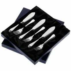 Arthur Price Old English Sovereign Stainless Steel Set Of 6 Pairs Of Fish Eaters
