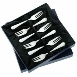 Arthur Price Rattail Sovereign Silver Plate Set Of 6 Pastry Forks
