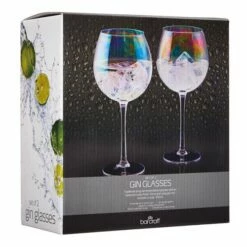 BarCraft Set Of Two Iridescent Gin Glasses 8 BarCraft Set Of Two Iridescent Gin Glasses -HARTS OF STUR Sales BCGINLUST2PC Barcraft GIN GLASS 2PC GLASS IRIDESCENT 1