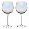 BarCraft Set Of Two Iridescent Gin Glasses -HARTS OF STUR Sales BCGINLUST2PC Barcraft GIN GLASS 2PC GLASS IRIDESCENT