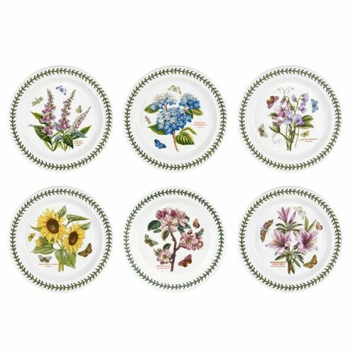 Portmeirion Botanic Garden 10" Plate Set Of 6 3 Portmeirion Botanic Garden 10" Plate Set Of 6