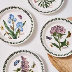 Portmeirion Botanic Garden 8" Plate Set Of 6 -HARTS OF STUR Sales BG05072 Botanic Garden by Portmeirion 8 Inch Plate Set of 6 1