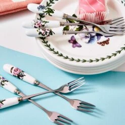 Portmeirion Botanic Garden Pastry Forks Set Of 6 -HARTS OF STUR Sales BG1102 Botanic Garden by Portmeirion Pastry Forks Set of 6 2